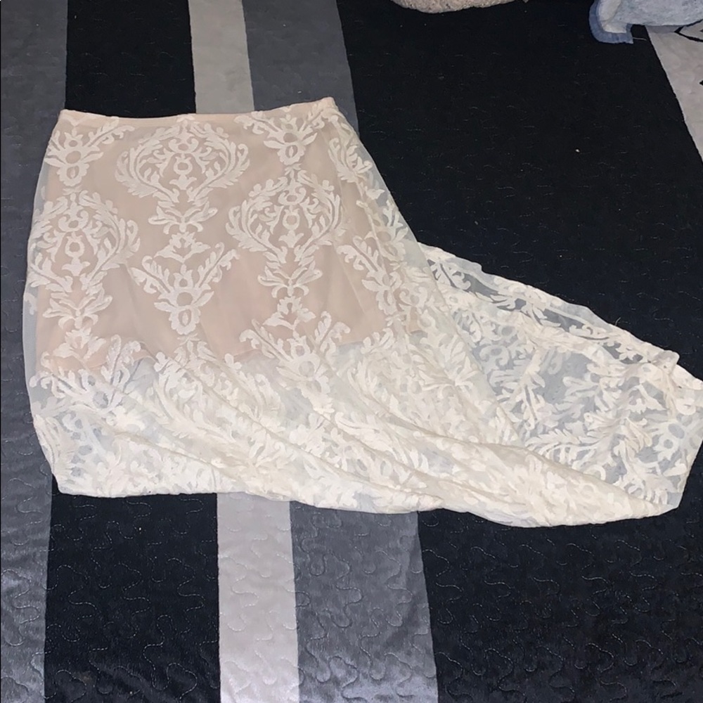White long skirt